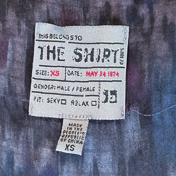 Joe's Jeans The Shirt Sheer Grey Purple Long Tank Silk XS Summer - Picture 6 of 6